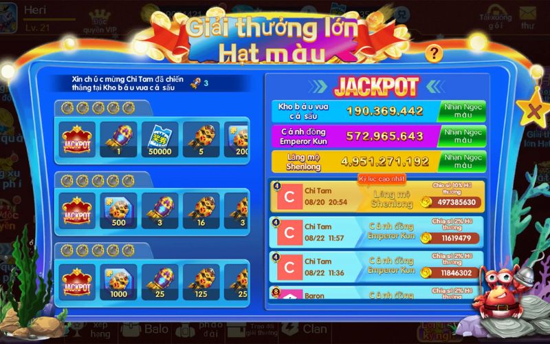 ứng dụng bắn cá đổi thưởng đồ họa đẹp phần thưởng cao