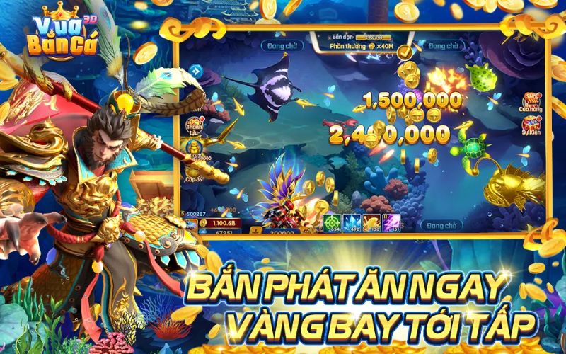 bắn cá ăn tiền gameplay cuốn hút nhận thưởng lớn