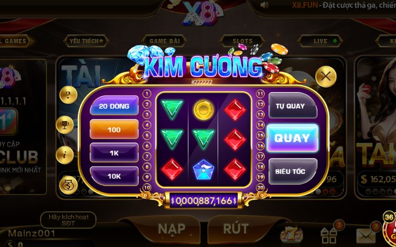 ưu điểm nổi bật của X8 với hệ thống game đa dạng