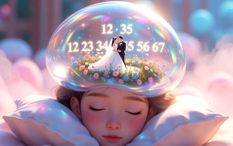 hình ảnh đám cưới trong mơ và con số liên quan